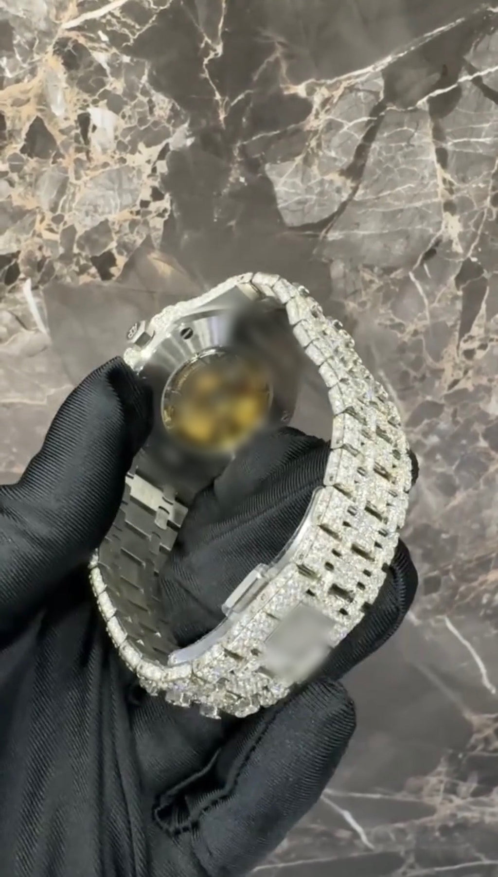1:1 Red Iced Out Luxury Wrist Bling