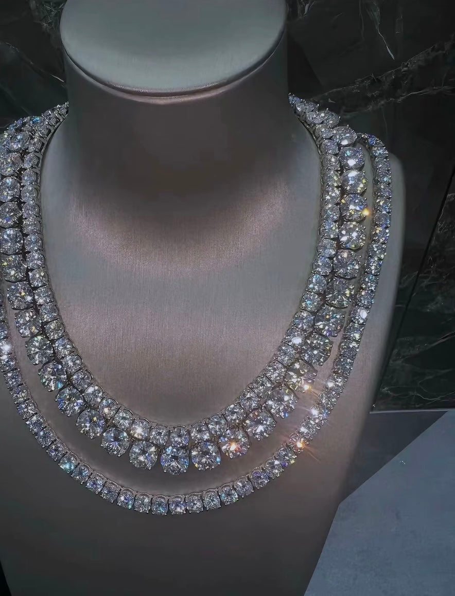 1:1 Iced Out 3 Piece Tennis Link Set
