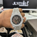 Moissanite Skeleton Watch
