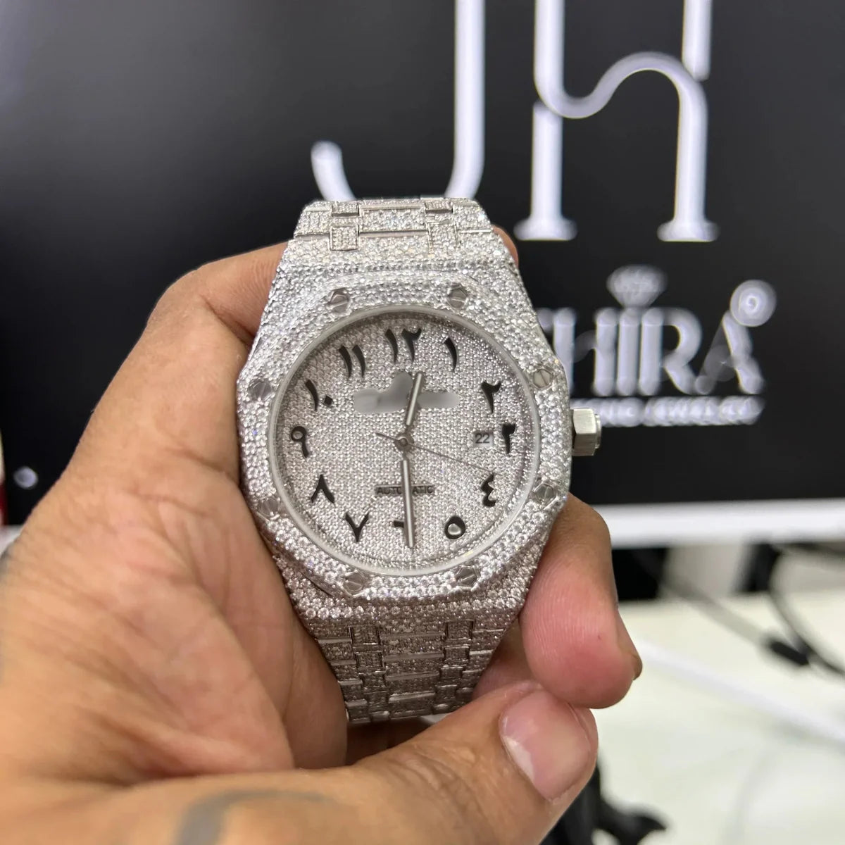 Moissanite Arabic Watch