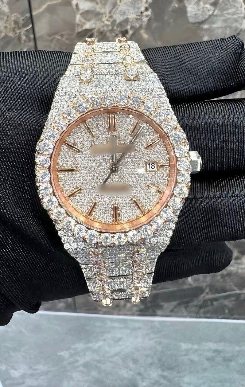 1:1 Two-Tone Rose Gold Bussdown Wrist Bling