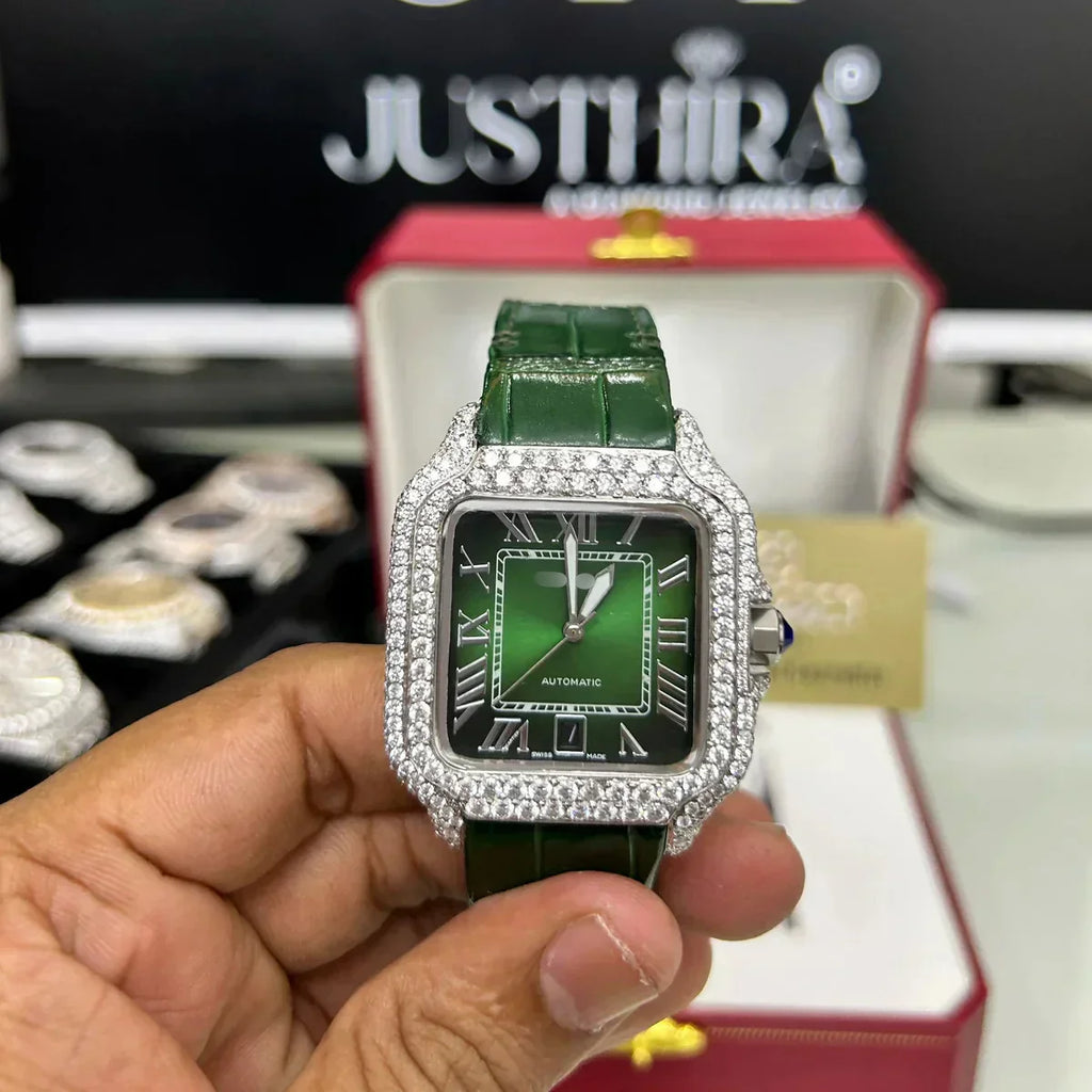 Moissanite Strap Watch