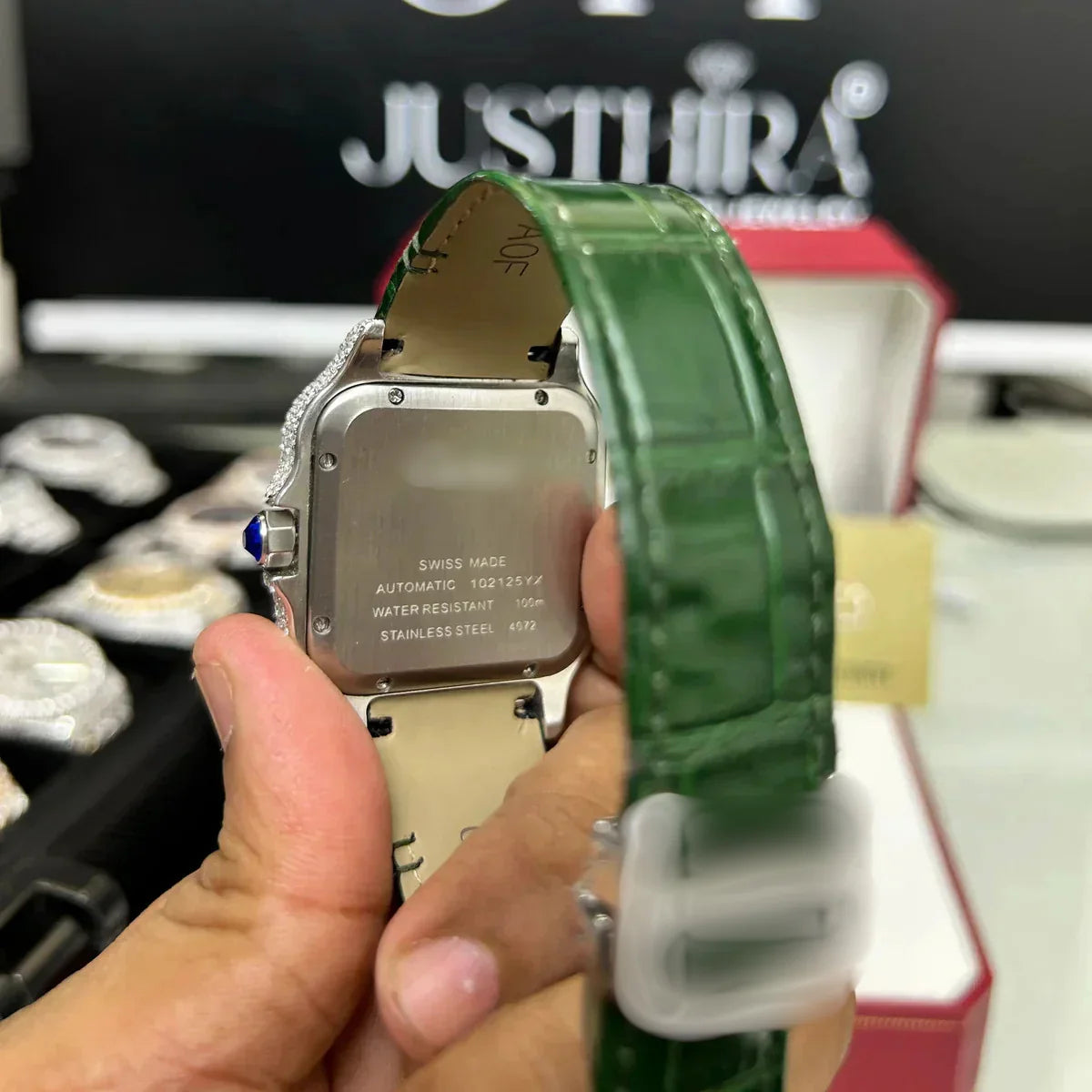 Moissanite Strap Watch