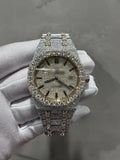 1:1 Two-Tone Gold Iced Out Wrist Bling