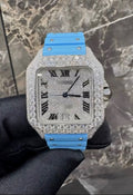 1:1 Iced Out Baby Blue Wrist Bling