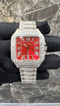 1:1 Iced Out Red Face Wrist Bling