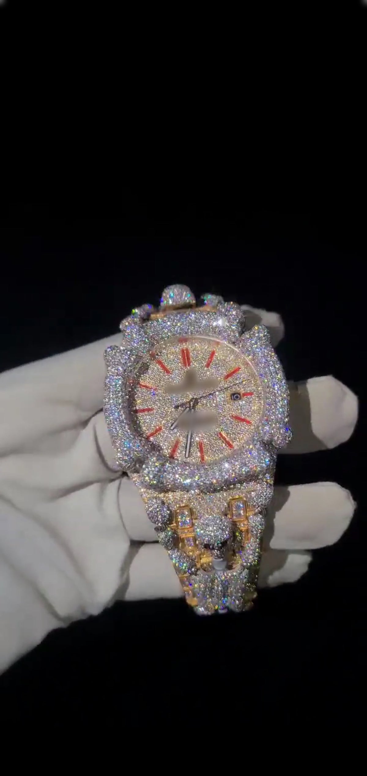 1:1 Iced Out Skeleton Wrist Bling V2