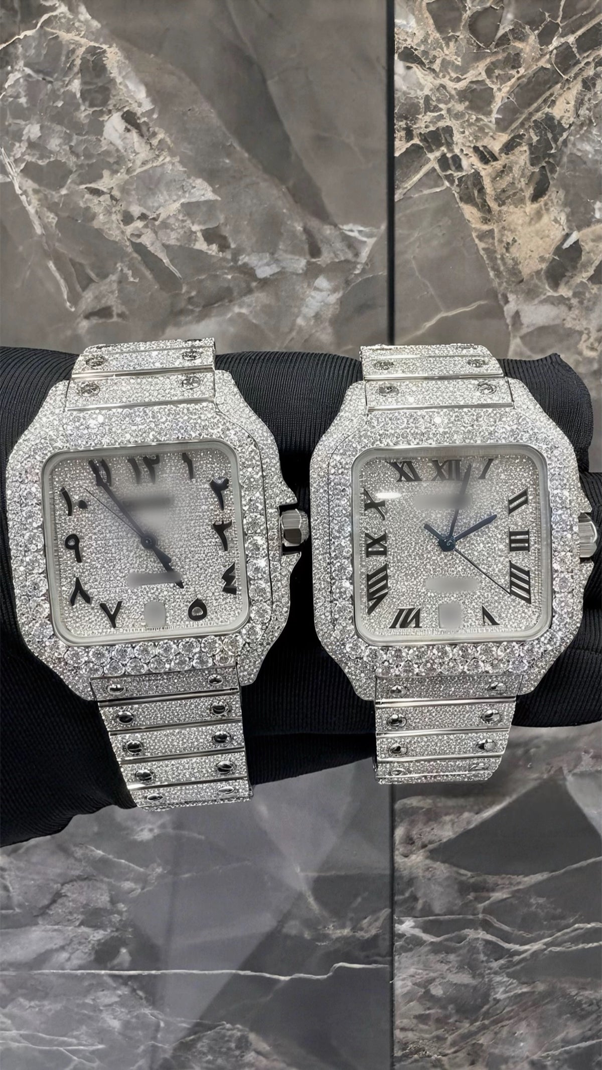 1:1 Iced Out Twin Luxury Wrist Bling